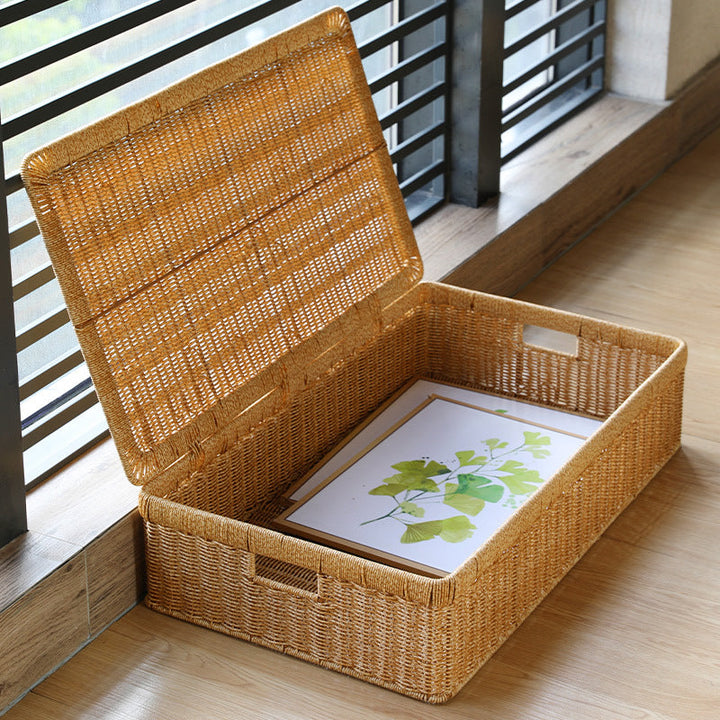 Large Rectangular Woven Storage Chest Kalsten