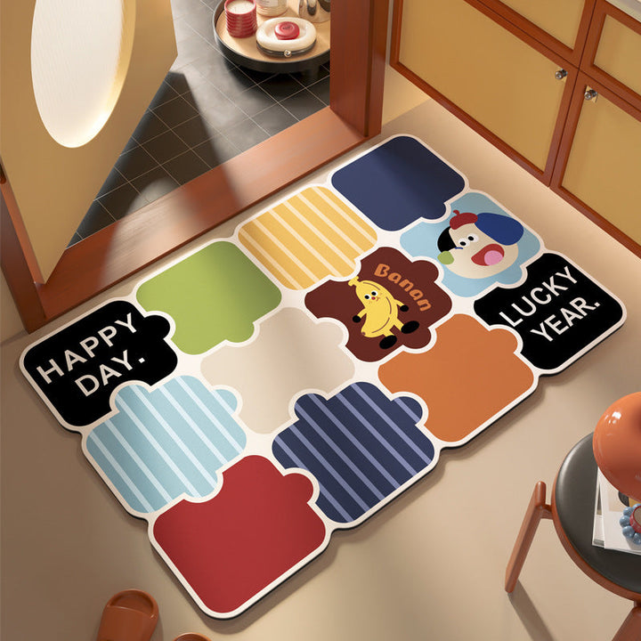 Decorative Abstract Design Area Mat Kalsten