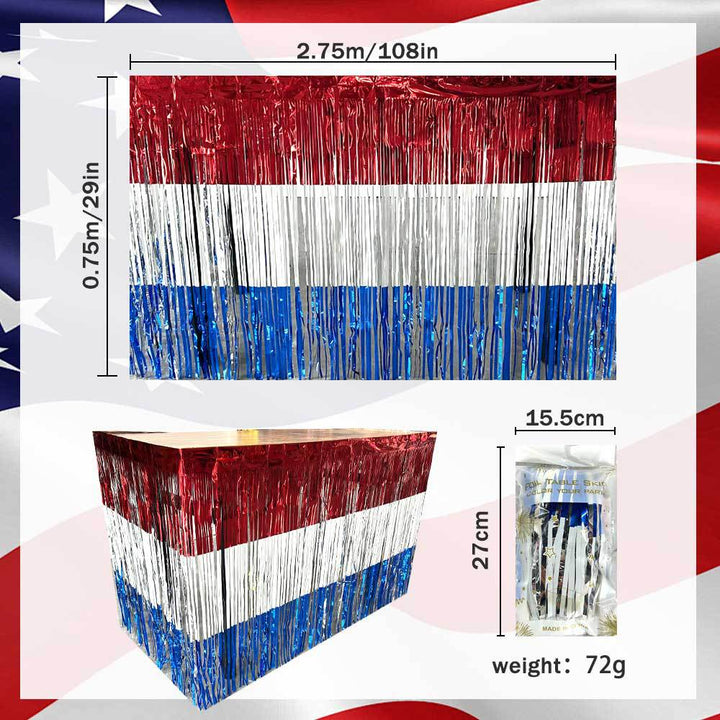 Unisex nan fransiger star garlands and table skirt party décor set Kalsten