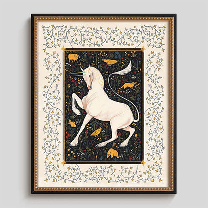 Artistic Unicorn Decorated Wall Art