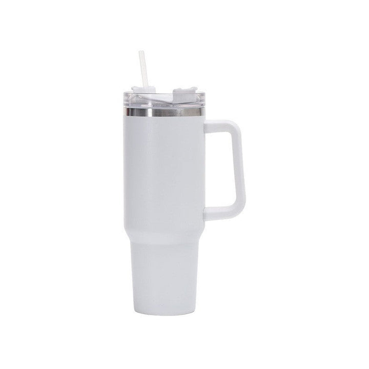Women's insulated cup with straw and ergonomic handle Kalsten