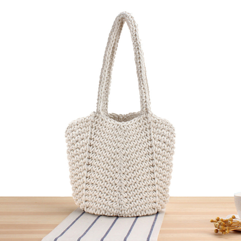 Braided Beach Bag in Modern Style Kalsten