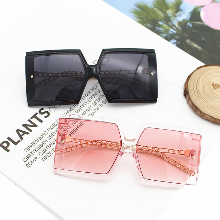 Women's elegant oversized sunglasses with square frame Kalsten