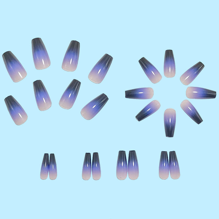 Fashionable artificial nails in elegant ombre design Kalsten