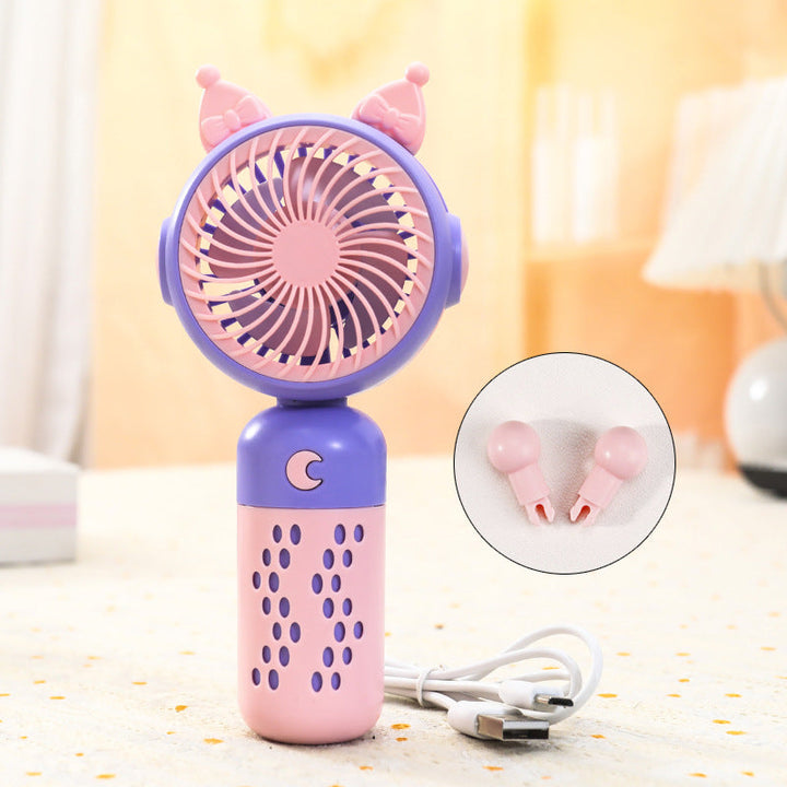 Ladies Portable Mini Handheld Fan with Cat Ears Kalsten