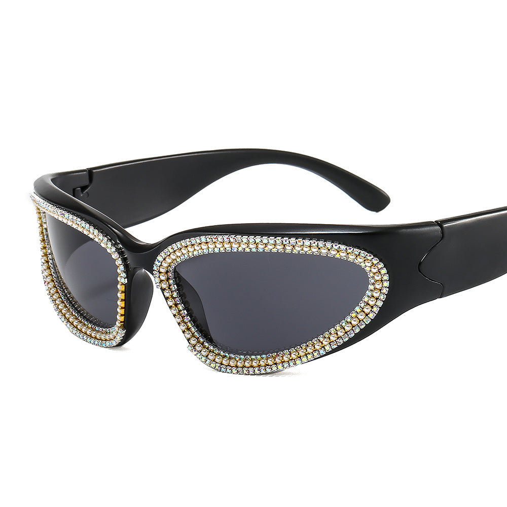 Ladies stylish sunglasses with sparkling crystal frame Kalsten