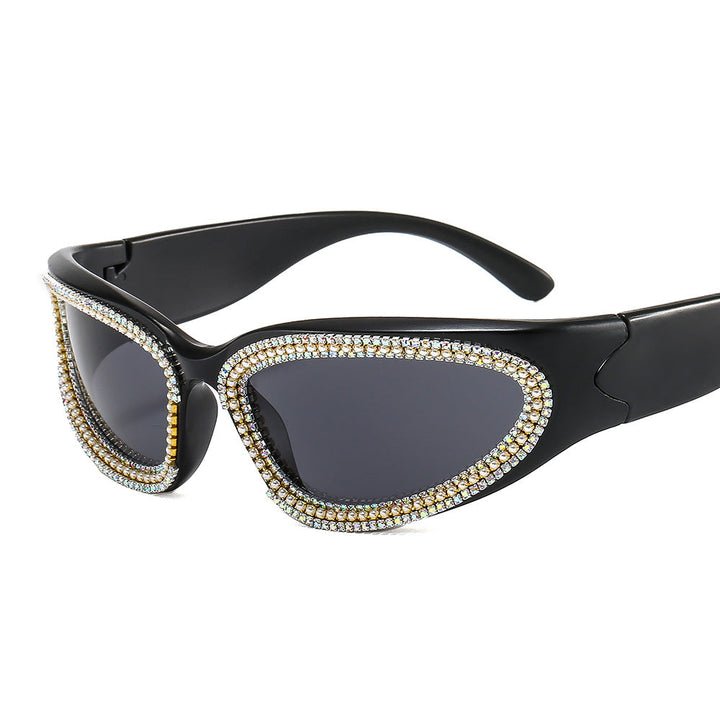 Ladies stylish sunglasses with sparkling crystal frame Kalsten