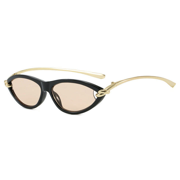Women's Cat-Eye Sunglasses with Elegant Metal Frame and Protective UV Filter Kalsten
