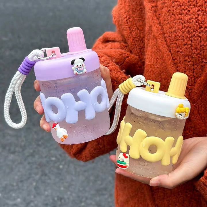 Women's funny and practical water bottle with integrated carrying strap Kalsten