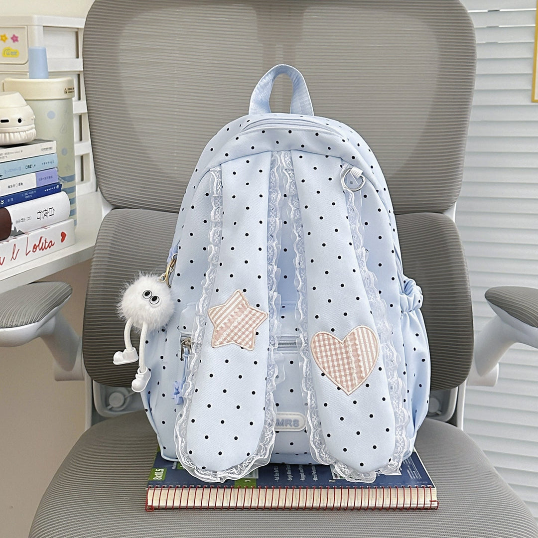 Cute Bunny Ear Design School Backpack