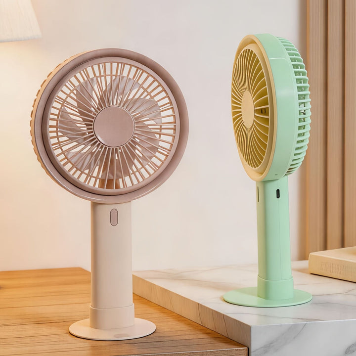 Women's Portable Table Fan with Integrated USB Charging Function Kalsten