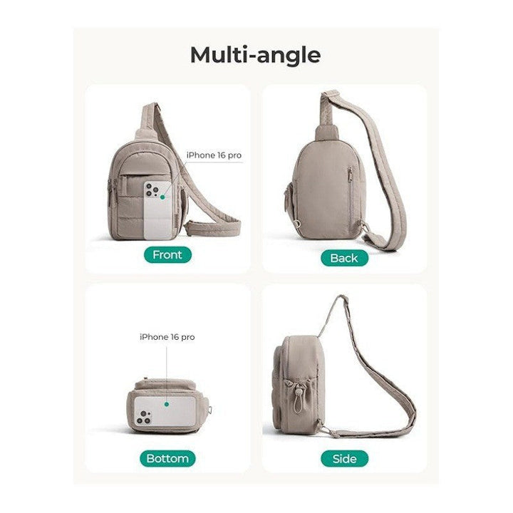 Practical shoulder bag with additional compartment Kalsten