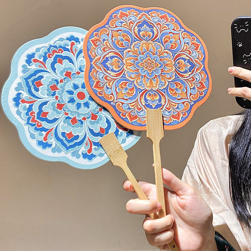 Handcrafted Fan Made of Bamboo and Paper Kalsten