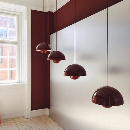 Skanto | Nordic Macaron 1-Light Half-Circle Dome Pendant Lamp