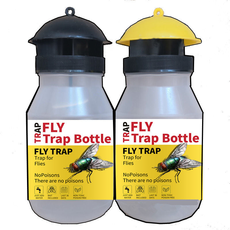 Hanging Non-Toxic Reusable Fly Trap Bottle with Chain and Funnel Lid Kalsten