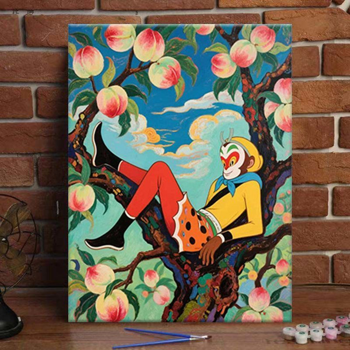 Whimsical Monkey Adventure Art Print Kalsten