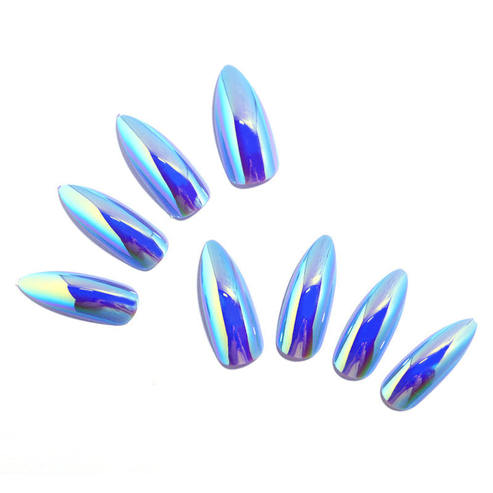 Iridescent Stiletto Press-On Nail Tips Kalsten