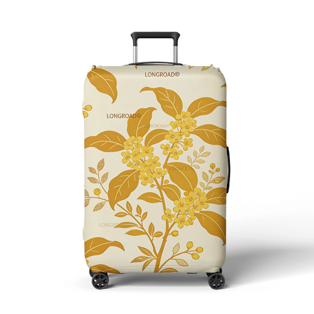 Women’s suitcase cover with floral lavender pattern Kalsten
