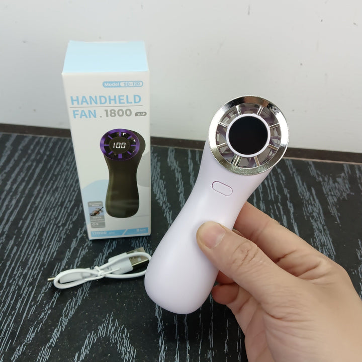 Unisex Handy portable fan with digital speed display Kalsten