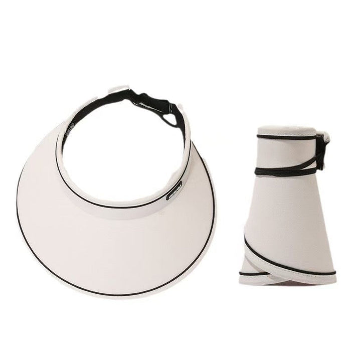 Sport Sun Visor with detachable front fan, adjustable headband and reflective piping Kalsten