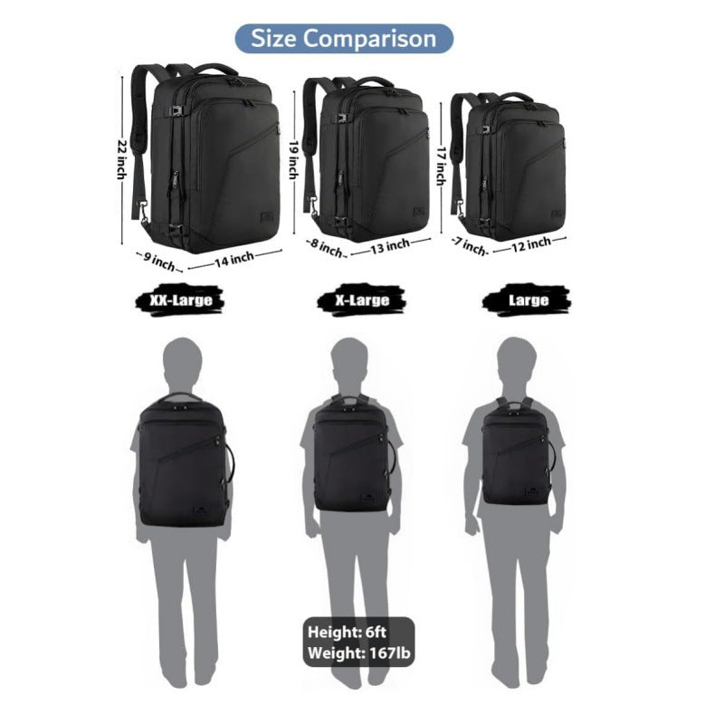 Multifunctional travel backpack with integrated storage compartments and ergonomic design Kalsten