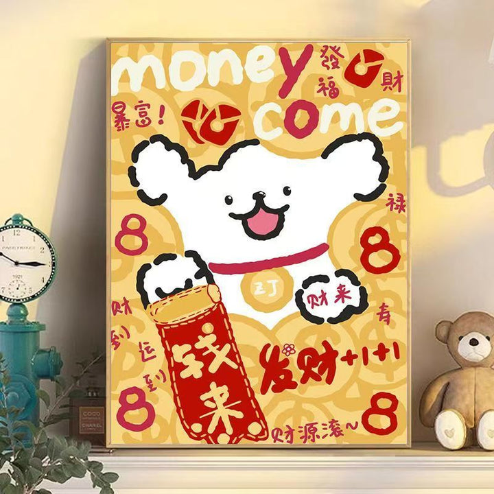 Playful Cartoon Dog Wall Art Kalsten