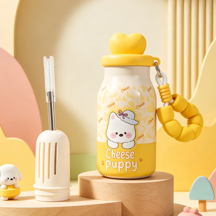 Women’s insulated bottle with practical carrying handle and playful bunny design Kalsten