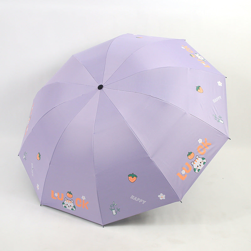 Women's Foldable Umbrella with Colorful Design Kalsten