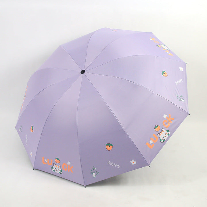 Women's Foldable Umbrella with Colorful Design Kalsten