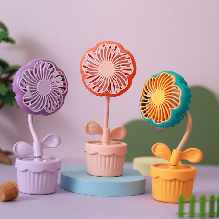 Unisex Cute Floral Design Desk Fan Kalsten