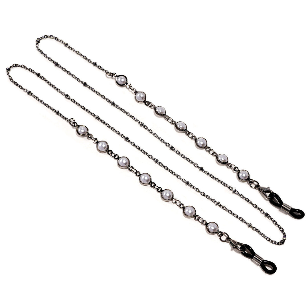Elegant Pearl-Embellished Glasses Chain Kalsten