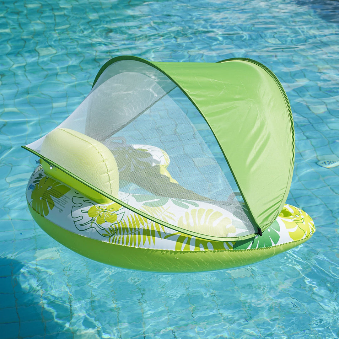 Women's Inflatable Comfort Pool Lounger with View Window Kalsten