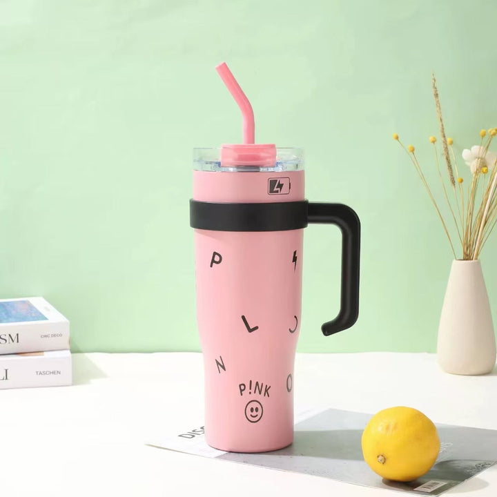 Women's insulated cup with integrated straw Kalsten
