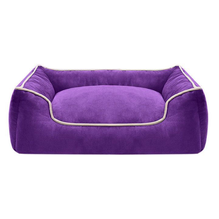 Cozy Velvet Dog Bed