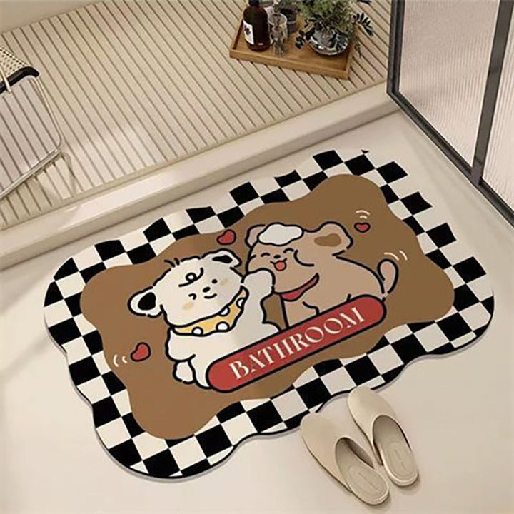 Decorative Cartoon-Themed Bath Mat Kalsten