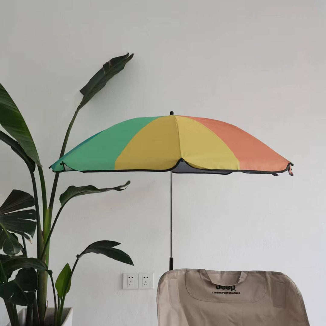 Women's Adjustable Beach Sunshade Umbrella with Ground Anchor Kalsten