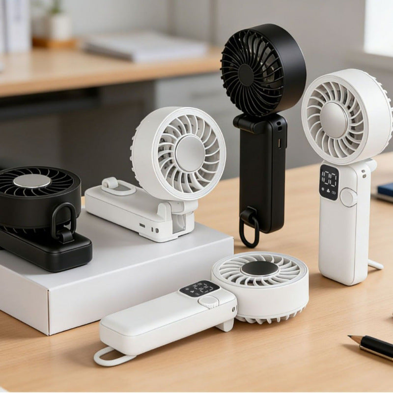Ladies portable mini air circulator with temperature display Kalsten