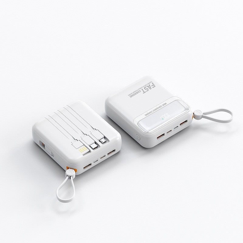 Portable power bank with integrated cables and multifunctional charging port Kalsten