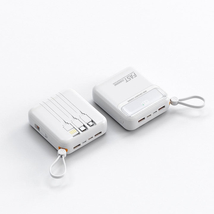Portable power bank with integrated cables and multifunctional charging port Kalsten