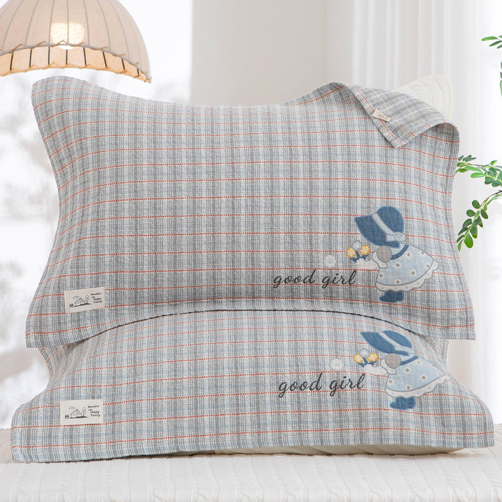 Women's pillowcase with modern checkered pattern Kalsten