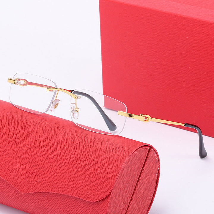 Women's elegant half-frame glasses with comfortable nose pads Kalsten