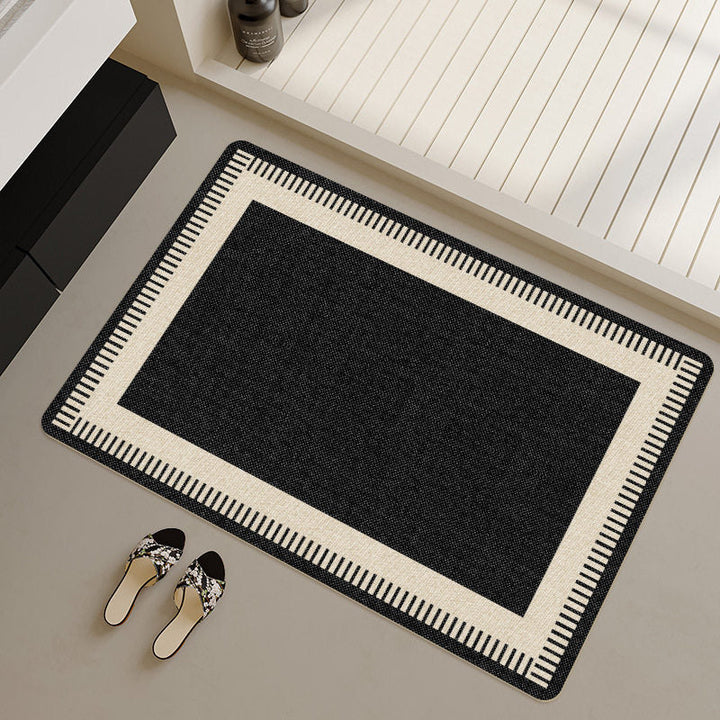 Stylish Geometric Patterned Bath Runner Kalsten