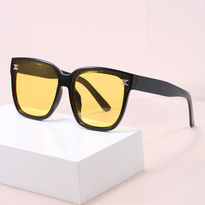 Women's Fashionable oversized sunglasses with diamond-shaped lenses Kalsten
