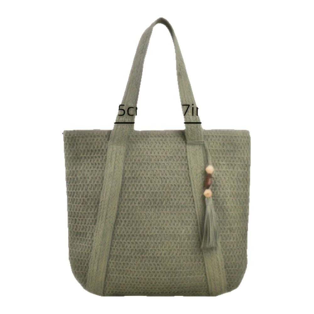 Spacious shopping bag with textured fabric pattern Kalsten