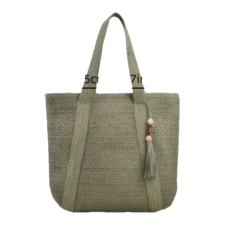 Spacious shopping bag with textured fabric pattern Kalsten