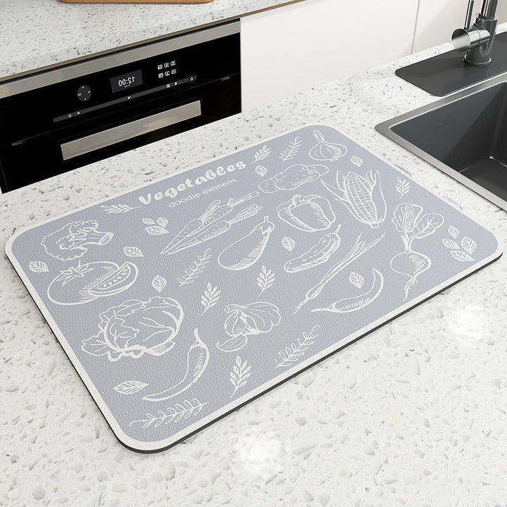 Vintage Mosaic Kitchen Counter Mat Kalsten