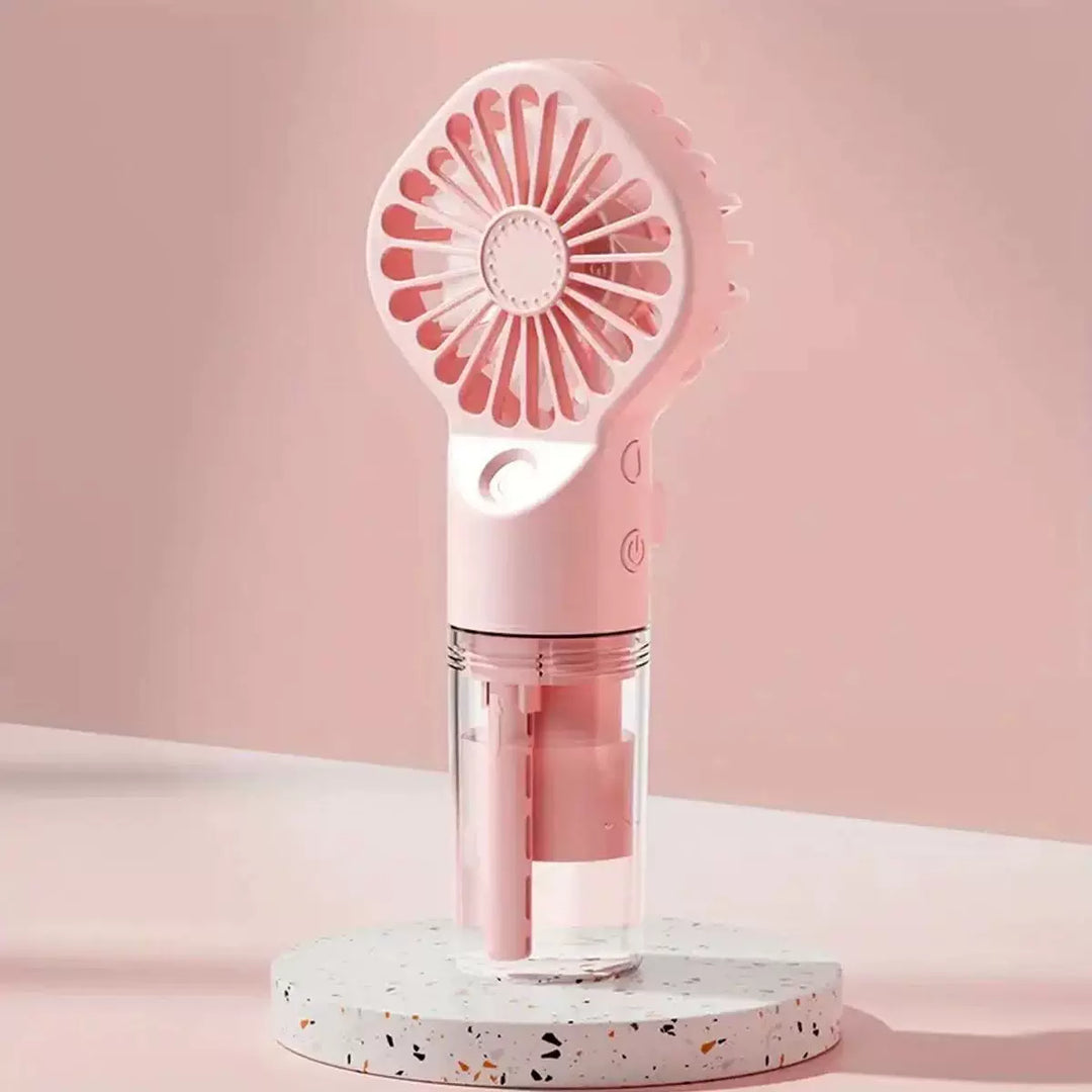 Unisex one size rechargeable hand mister with removable clear water tank and adjustable airflow Kalsten