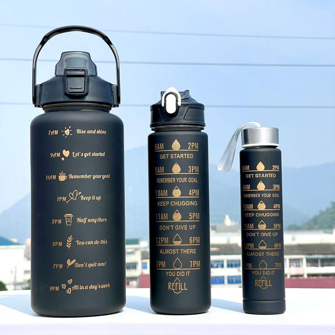 Unisex Motivating Water Bottle with Time Markings Kalsten