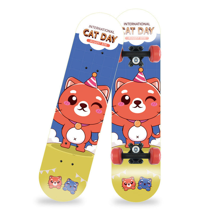 Cartoon-Inspired Mini Skateboard Kalsten