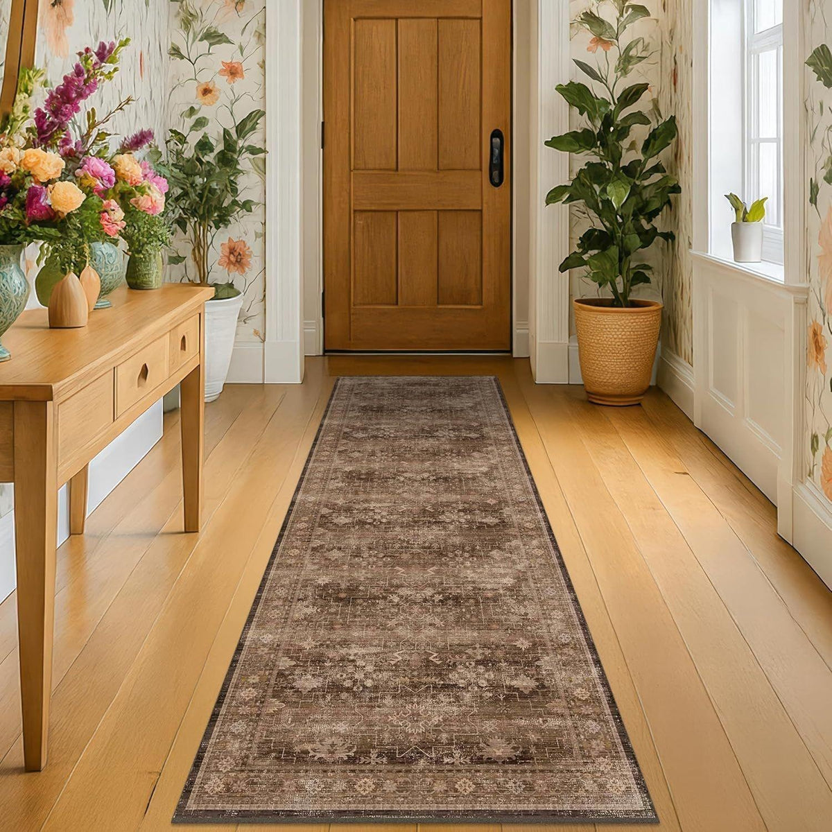 Vintage Floral Runner Carpet Acalora